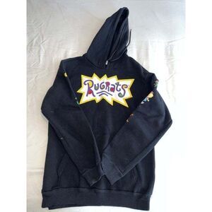 Nickelodeon Rugrats Hoodie Sweatshirt Unisex Long Sleeve Pullover Black Size Sma
